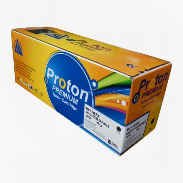 Proton 107X 5k PG version (With Chip) Black LaserJet Toner Cartrige