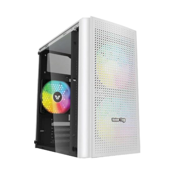 Value Top VT-M200-W Mid Tower Micro-ATX White Desktop Casing with Standard PSU