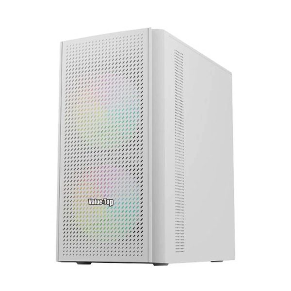 Value Top VT-M200-W Mid Tower Micro-ATX White Desktop Casing with Standard PSU - Image 2