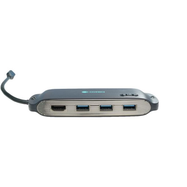 COTECi 8 in 1 USB-C HUB Multiport Adapter - Image 2