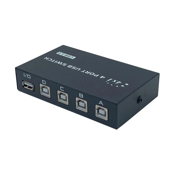 K2 FJGEAR FJ-1A4B 4 Ports USB Printer Sharing Switch Hub